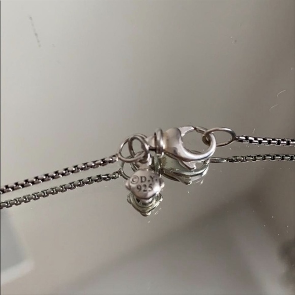 DAVID YURMAN Diamond Sculpted Cable Disc Necklace - Picture 5 of 5